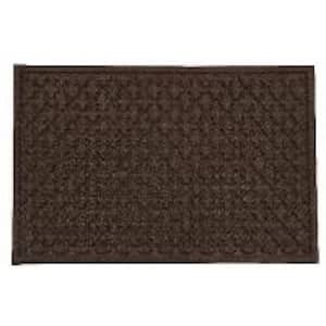 Quadra Foil Walnut 2 ft x 3 ft synthetic fibers Door Mat area rug
