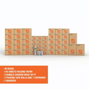 48-Box Large Moving Box Kit