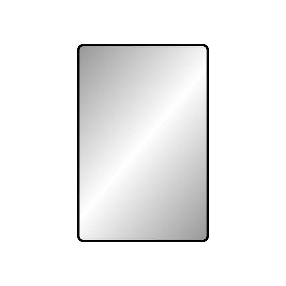 24 in. W x 36 in. H Rectangular Aluminum Framed Wall Bathroom Vanity Mirror