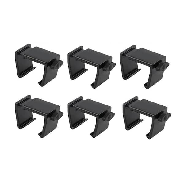 Angel Sar Adjustable Outdoor Furniture Clips Patio Sofa Clips for Connecting Sectional Sofas, Black (6-Pack)