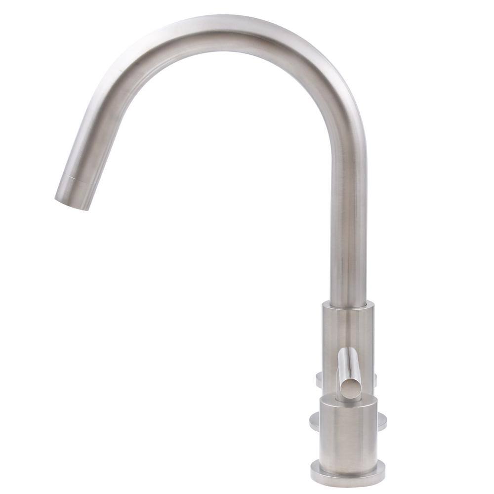 Brushed Nickel Modern Single-Handle Bathroom Faucet