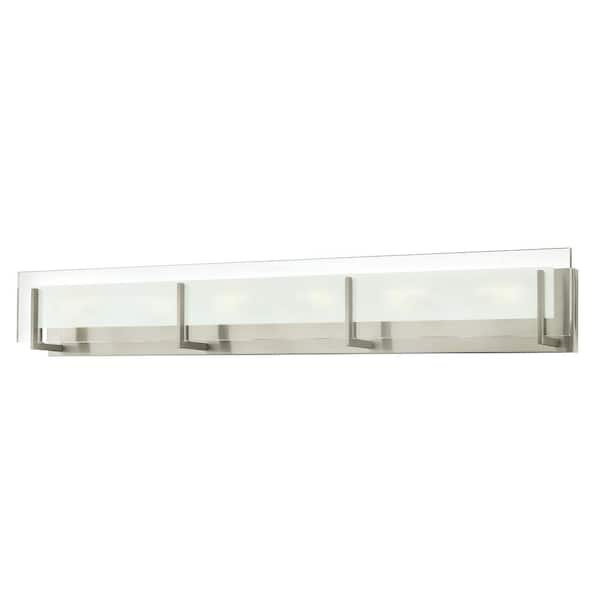 HINKLEY LATITUDE 37.5 in. 6-Light Brushed Nickel Vanity Light