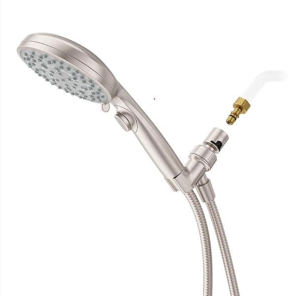 HydroFuse 6-Spray Wall Mount Handheld Shower Head with QuickConnect 1.75 GPM in Spot Defense Brushed Nickel