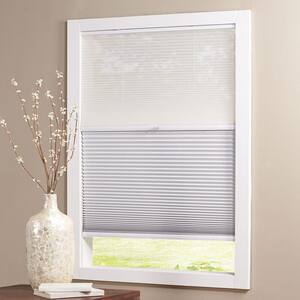 Snow Drift/Shadow White Day and Night Cordless Cellular Shades -57.25 in W x 64 in L (Actual Size 57 in W x 64 in L )