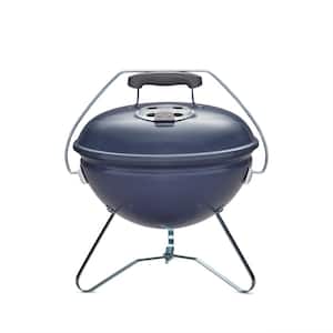 Smoky Joe Premium Portable Charcoal Grill in Slate Blue