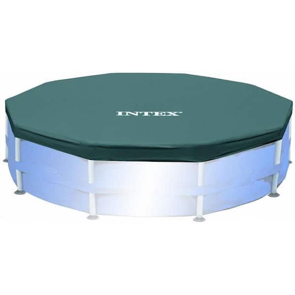 Intex 15 ft. Round Frame Above Ground Pool Leaf Debris Cover with Drain Holes