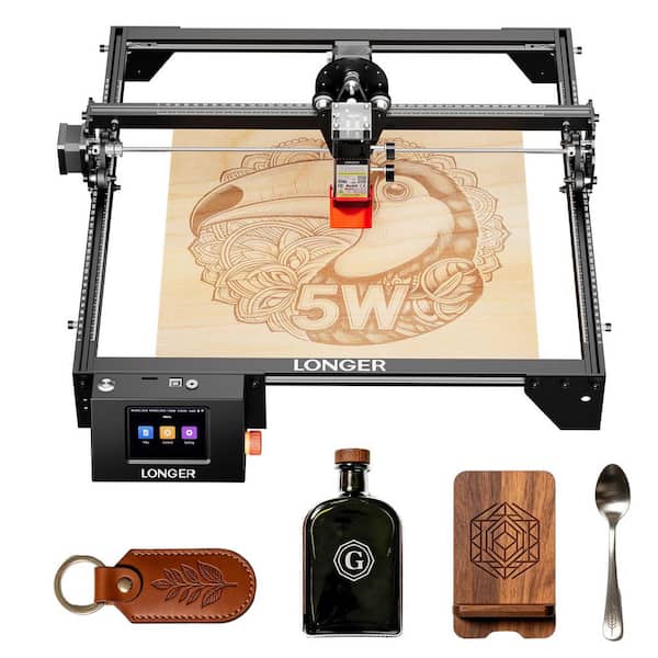 LONGER 5-Watt Laser Cutter Engraver CNC Machine 15.7 in. x 15.7 in 