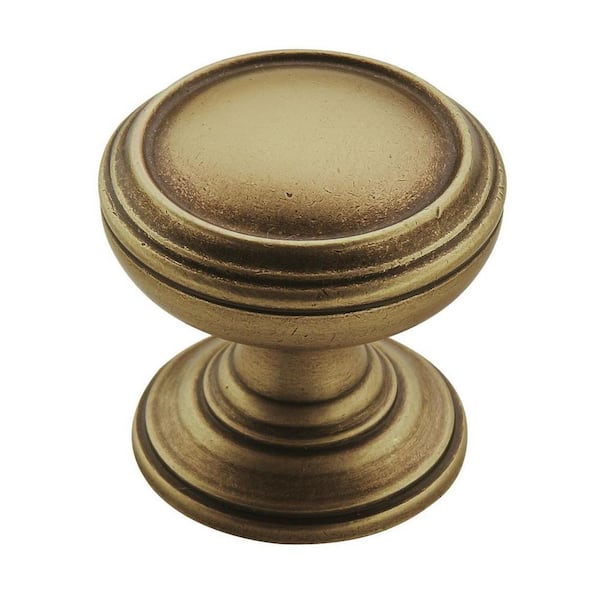 Amerock Revitalize 1-1/4 in. (32mm) Traditional Gilded Bronze Round Cabinet Knob