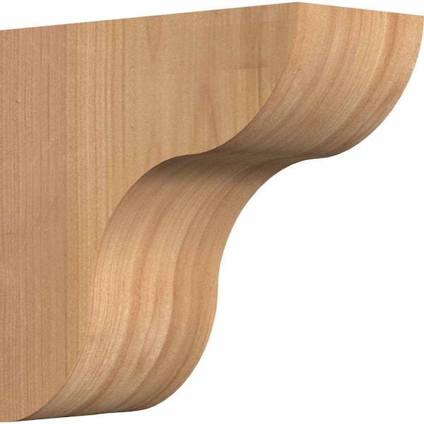Ekena Millwork 5-1/2 in. x 12 in. x 12 in. Western Red Cedar Carmel Smooth Corbel