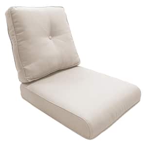 Square Outdoor Glider Cushion in CushionGuard Beige Cushion