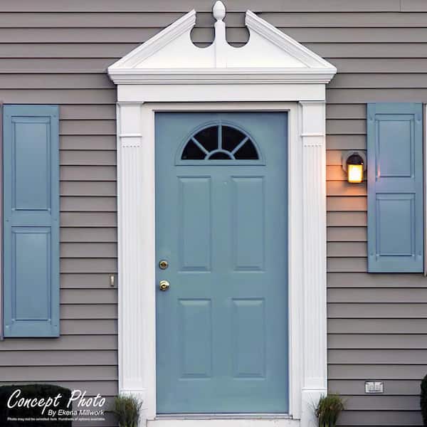 Ekena Millwork 43-7/8 in. x 2-3/8 in. x 14-1/8 in. Combination Peaked Cap Pediment