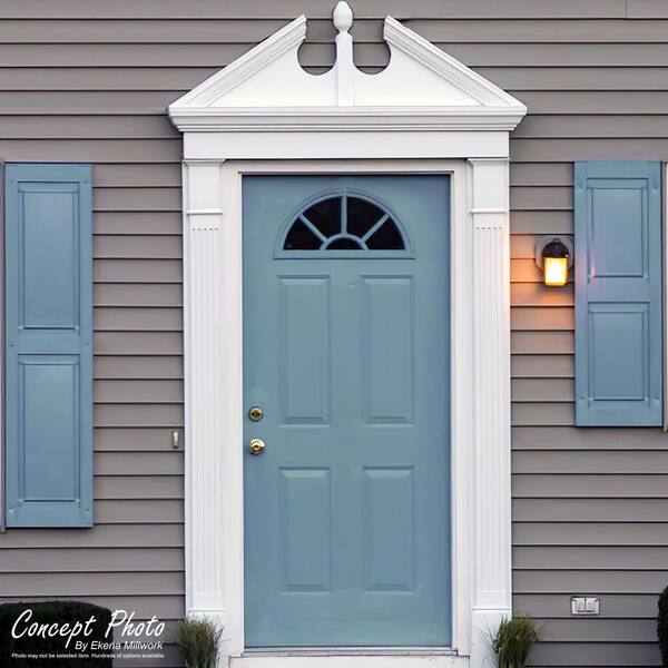 Ekena Millwork 72 in. x 2 in. x 14 in. Elliptical Sunburst Pediment