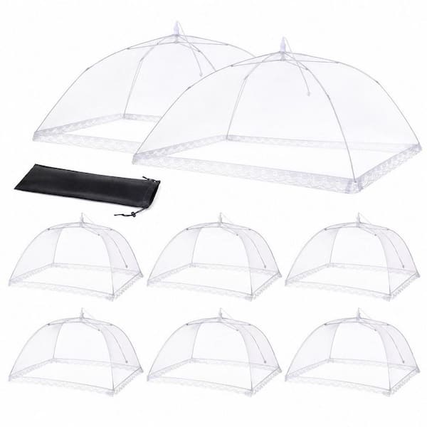 Pop-Up Mesh Food Tents, Collapsible Reusable Bug-Proof Nets for Outdoor Picnics BBQs Camping