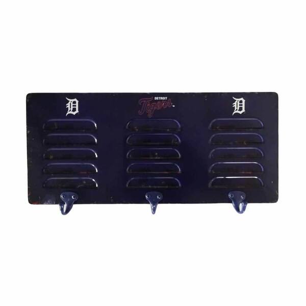 Unbranded Detroit Tigers 3 Hook Metal Locker Coat Rack