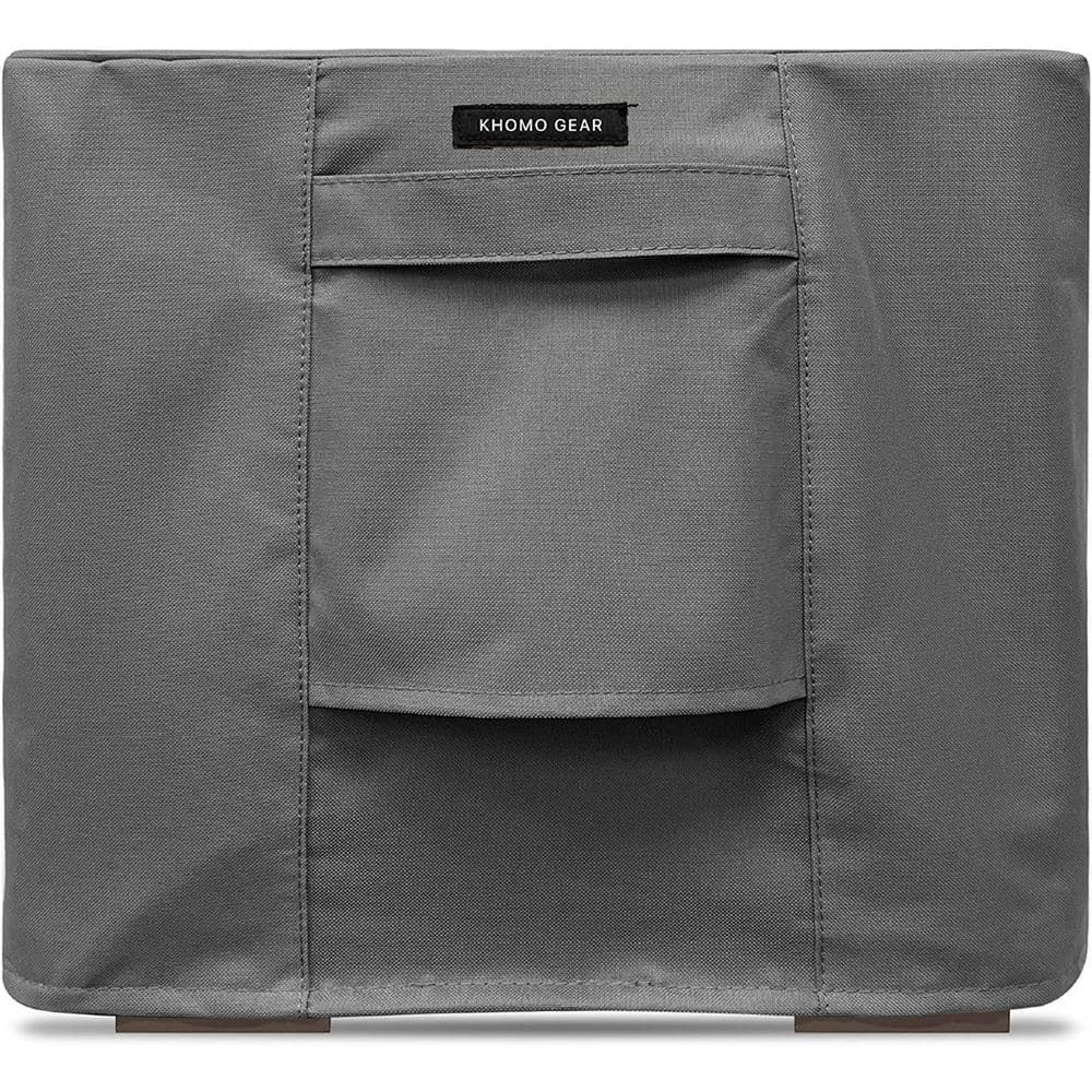 16 in. x 15 in. x 16 in. Grey Square Patio Coffee Table/Ottoman Cover