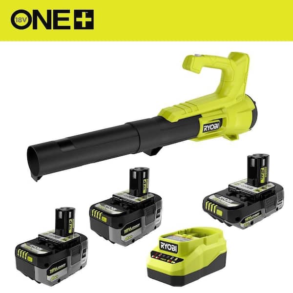 ONE+ 18V HIGH PERFORMANCE Kit w/ (2) 4.0 Ah Batteries, 2.0 Ah Battery, Charger, & FREE ONE+ 250 CFM Cordless Leaf Blower
