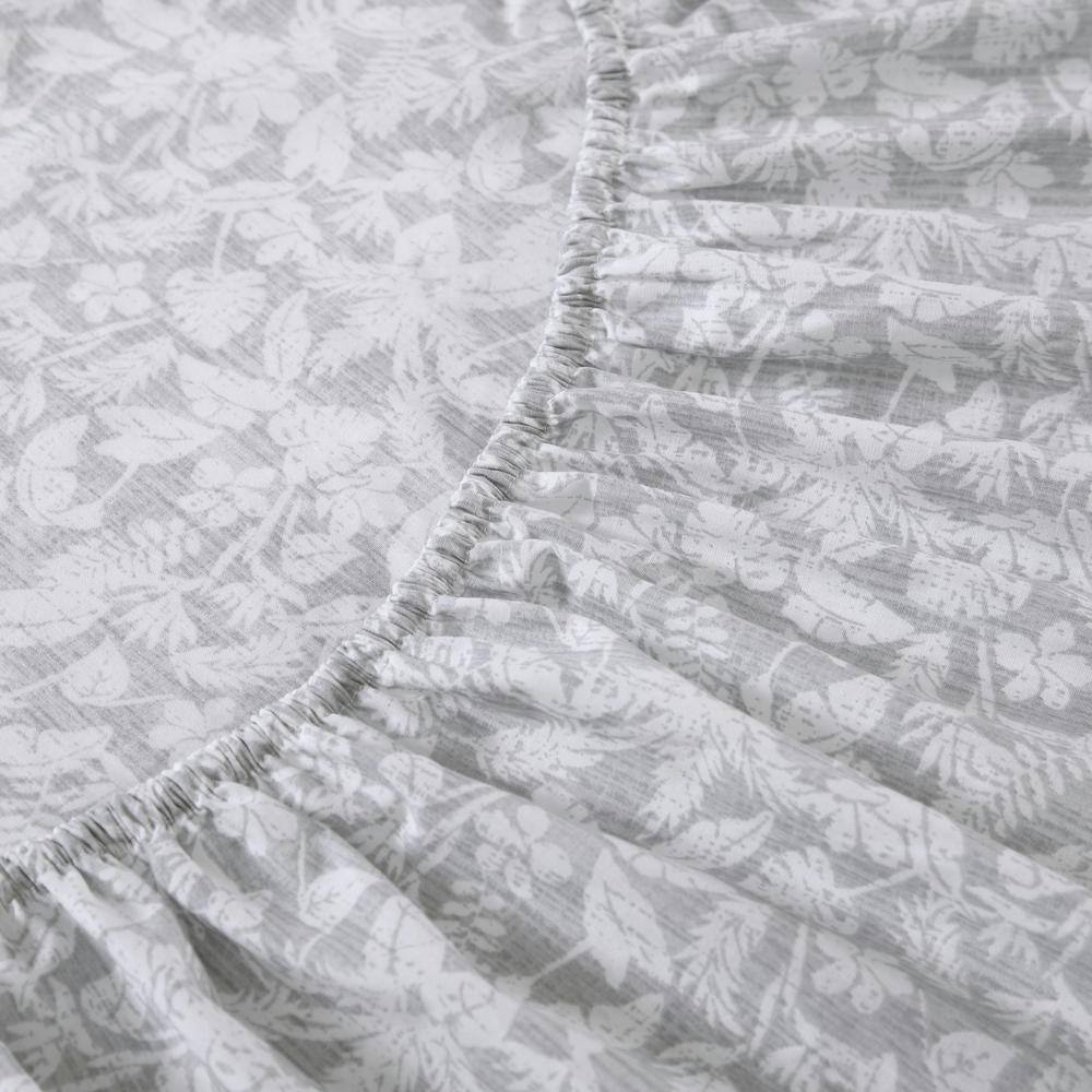 Koya Bay Gray King Cotton Percale Sheet Set