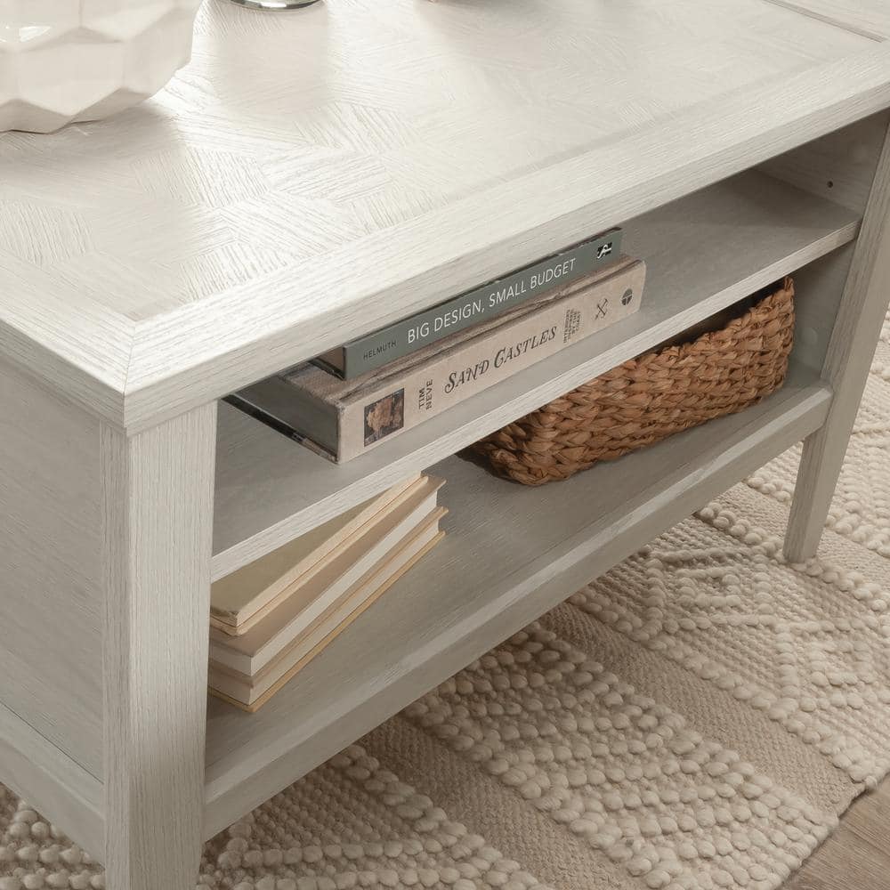 Glacier Oak Rectangular Coffee Table with Storage Drawer
