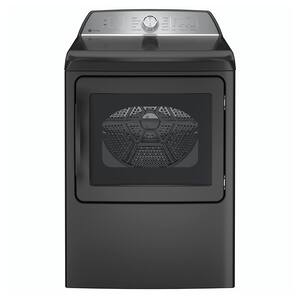 7.4 cu. ft. Smart Diamond Gray Gas Dryer with Sanitize Cycle and Sensor Dry, ENERGY STAR