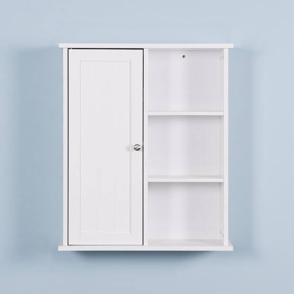 Miscool 23.62 in. W x7.1 in. D x 28 in. H White Wall Mount Bathroom