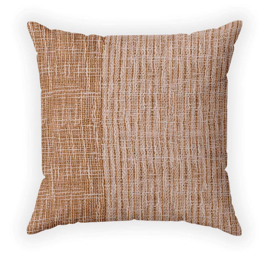 18 in. x 18 in. Woven Outdoor Multi-Recyled Polyester Throw Pillow