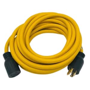 10 ft. SJT 30 Amp 125/250-Volts 14-30P to 14-30R Generator Extension Cord