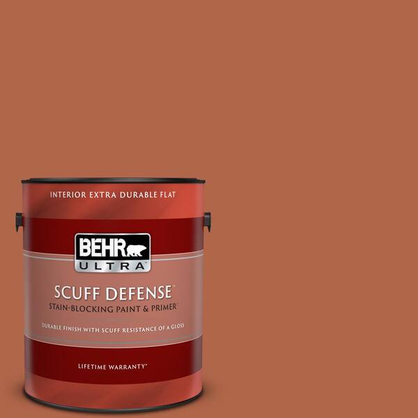 BEHR ULTRA 1 gal. M2007 Rusty Gate Extra Durable Flat Interior Paint