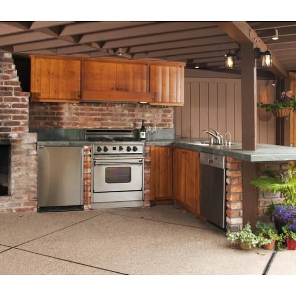 15 in. 3.4 cu. ft. Freestanding or Built-In Indoor or Outdoor Refrigerator in Stainless Steel