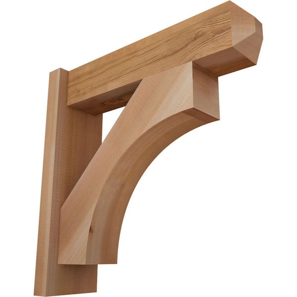 Ekena Millwork 6 in. x 20 in. x 20 in. Western Red Cedar Westlake Craftsman Smooth Outlooker