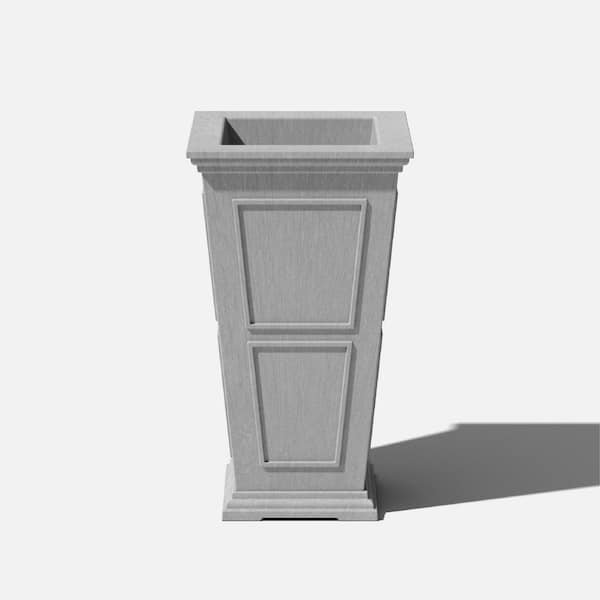 Veradek Brixton Series 28 in. T Gray Plastic Planter