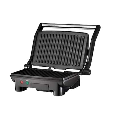 OVENTE GP1000BR 1500 W Brushed Nickel Non-Stick Panini Press