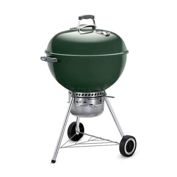 Original Kettle Premium 22 in. Charcoal Grill in Green with Built-In Thermometer