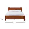 Baxton Studio Demitasse Medium Brown Twin Platform Bed 28862 6100