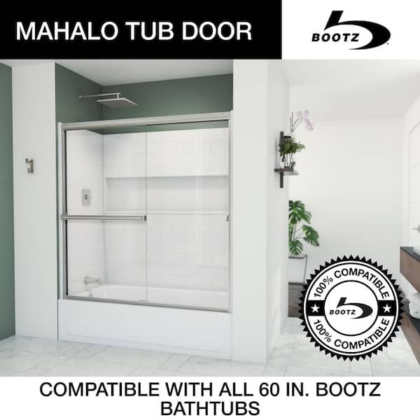 Bootz Industries Mahalo 56- 60 in W x 58 in H Semi-Frameless