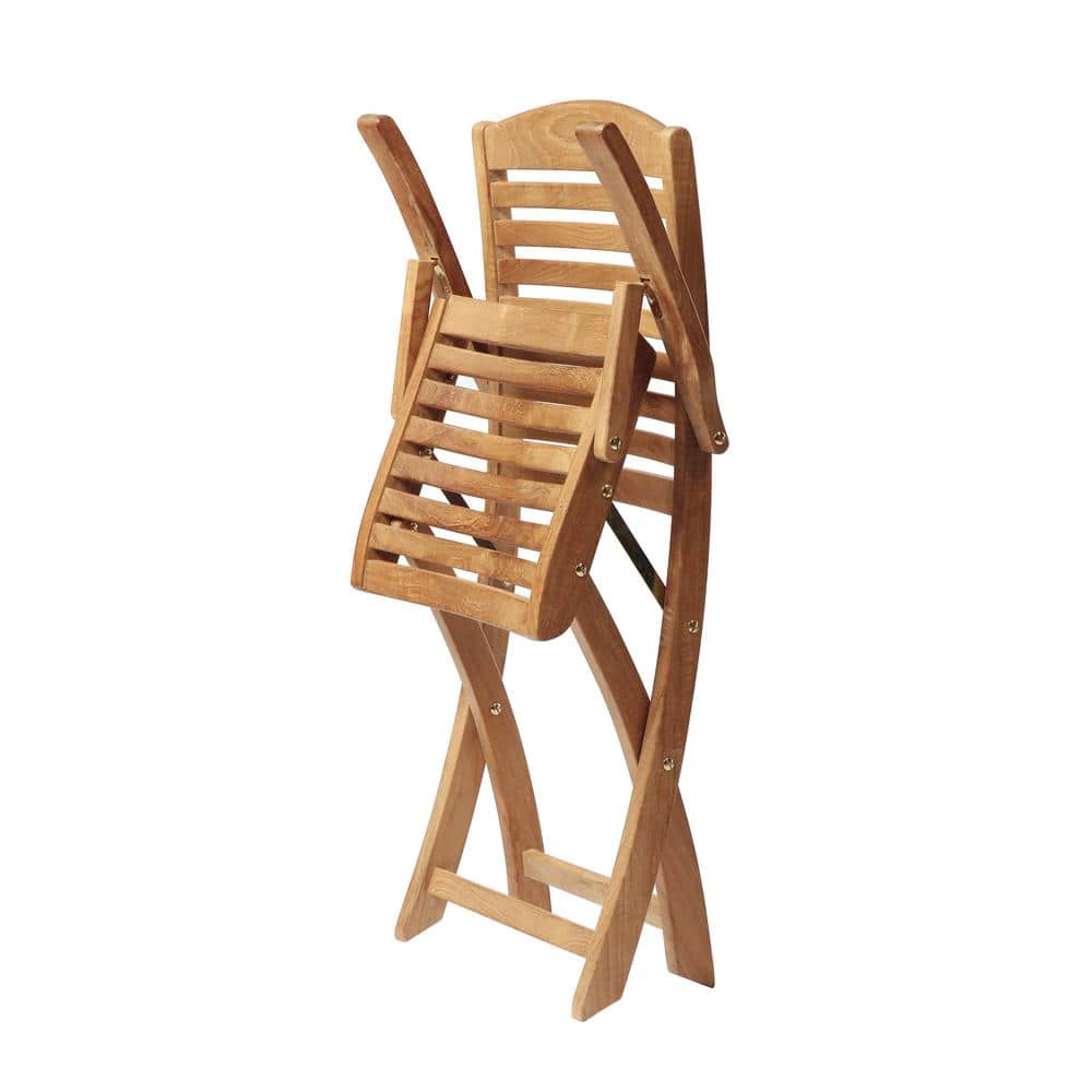 Manhattan Honey Teak Folding Outdoor Dining Chair