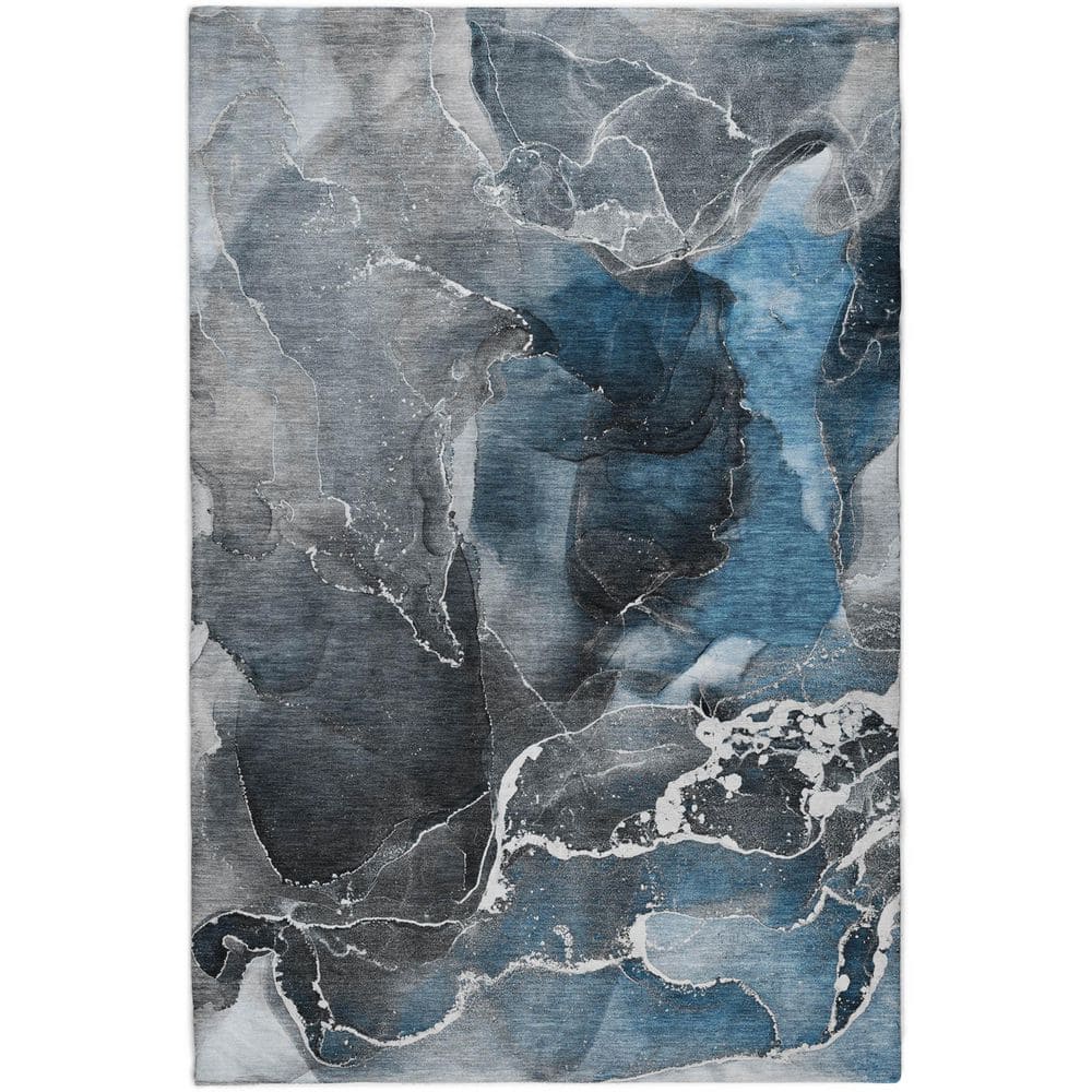 Dream Shag Premium Machine Washable Abstract ADS503 Blue 10 ft. x 14 ft. Area Rug price history on PriceWatchPro