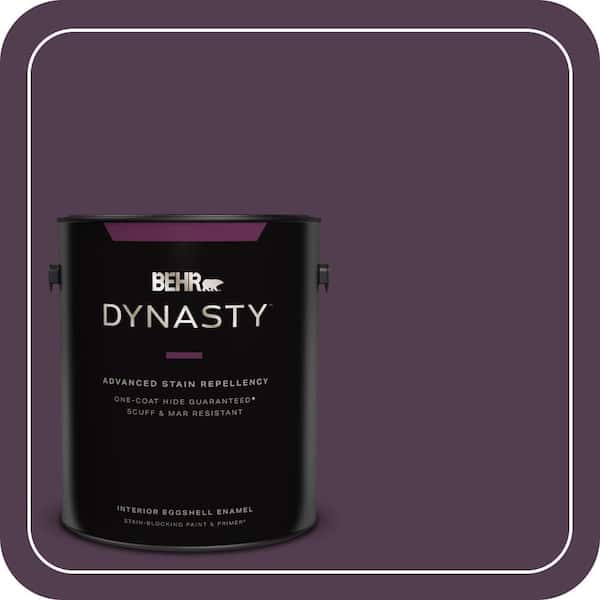 BEHR DYNASTY 1 gal. #PPU17-02 Oriental Eggplant Eggshell Enamel Interior Stain-Blocking Paint & Primer