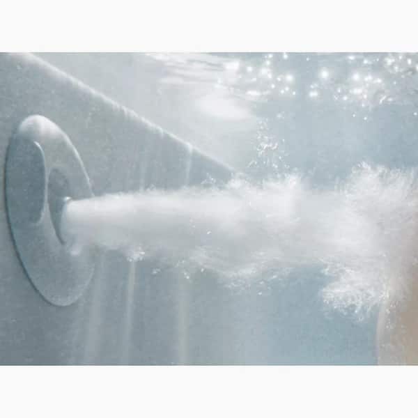 KOHLER Archer 60 in. Right Drain Rectangular Alcove Whirlpool Bathtub with Integral Flange in White