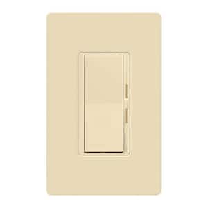 Diva LED+ Dimmer Switch with Wallplate for Dimmable LED Bulbs, 150-Watt/Single-Pole or 3-Way, Ivory (DVWCL-153PH-IV)