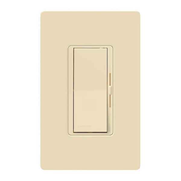 Lutron Diva LED+ Dimmer Switch with Wallplate for Dimmable LED Bulbs, 150-Watt/Single-Pole or 3-Way, Ivory (DVWCL-153PH-IV)