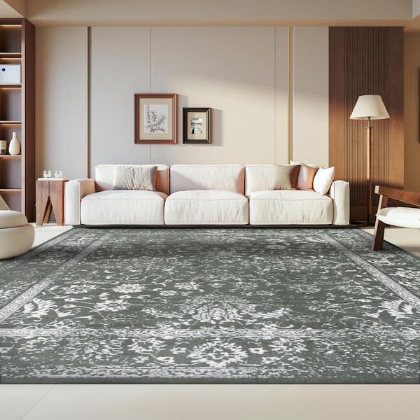 SAFAVIEH Adirondack 8 ft. x 10 ft. Dark Green/Ivory Oriental Area
