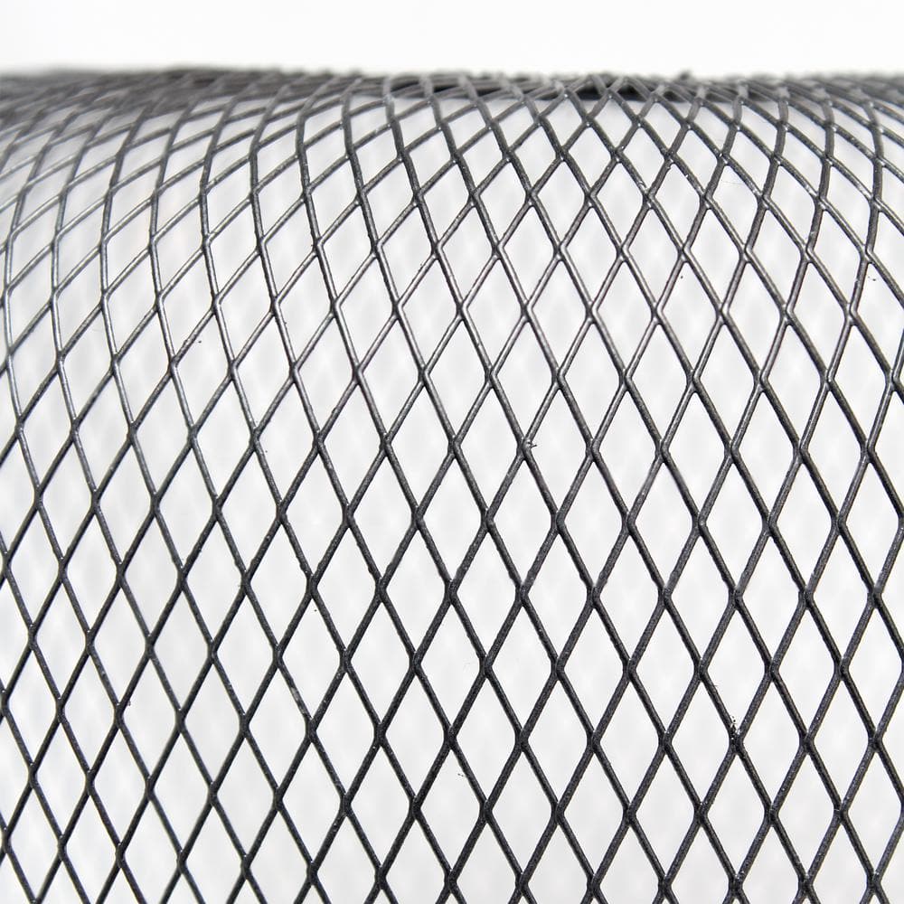 Black Metal Mesh Industrial Table Lamp with Edison Bulb