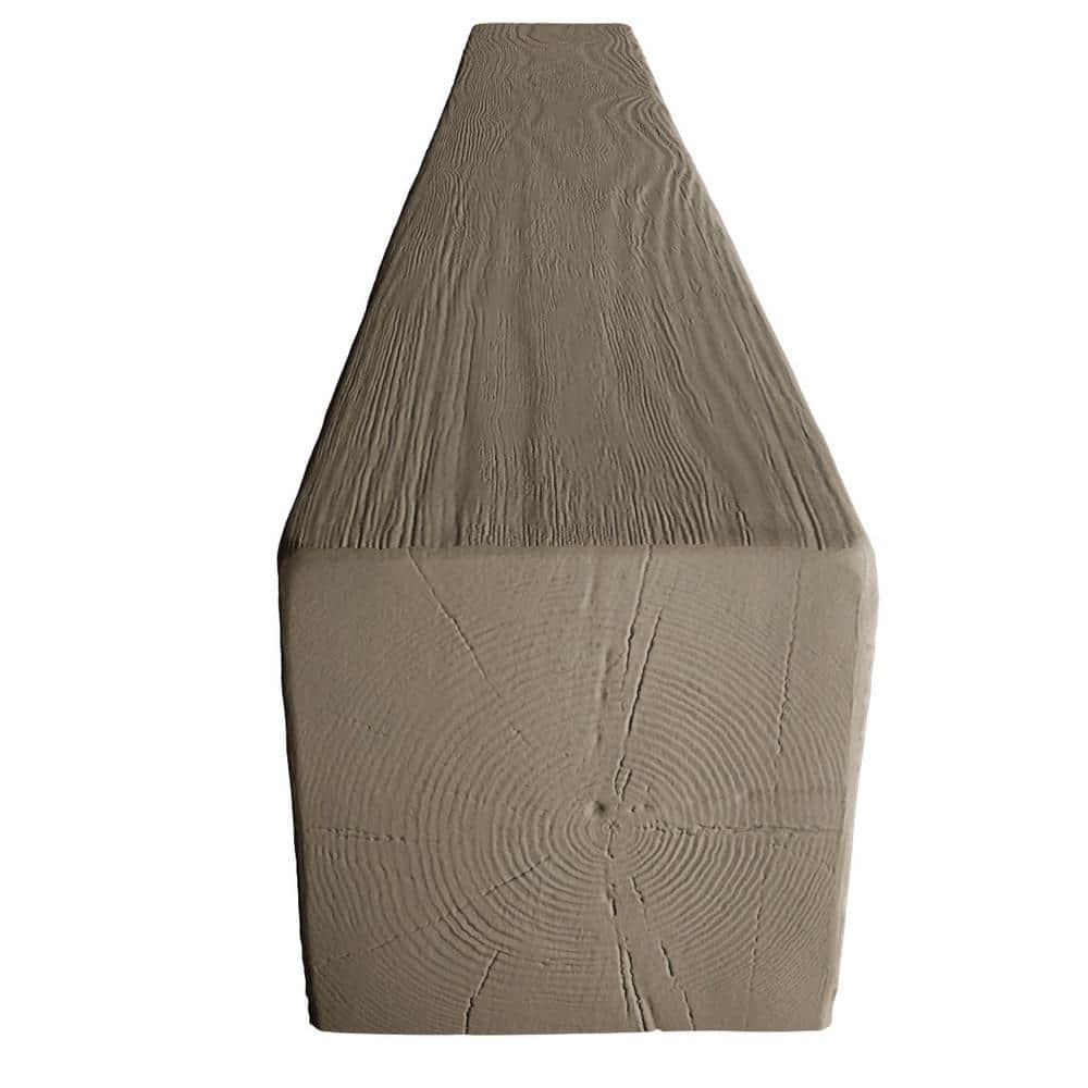 Rustic Taupe Faux Wood Ceiling Beam 6"H x 8"W x 12'L