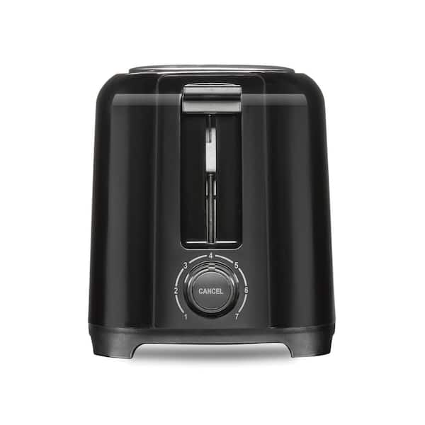 Oster 2 Slice Black Toaster with Extra-Wide Slots in Brushed Stainless  Steel 985120892M - The Home Depot