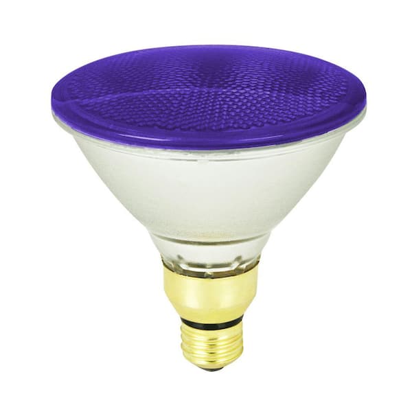Feit Electric 90-Watt PAR38 Dimmable Purple Color Halogen Light Bulb