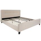 Carnegy Avenue Beige King Platform Bed-CGA-HG-228484-BE-HD - The Home Depot