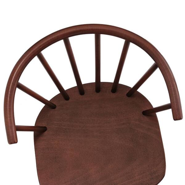 LUE BONA Winson Walnut Solid Wood Talia Dining Chair Windsor Back