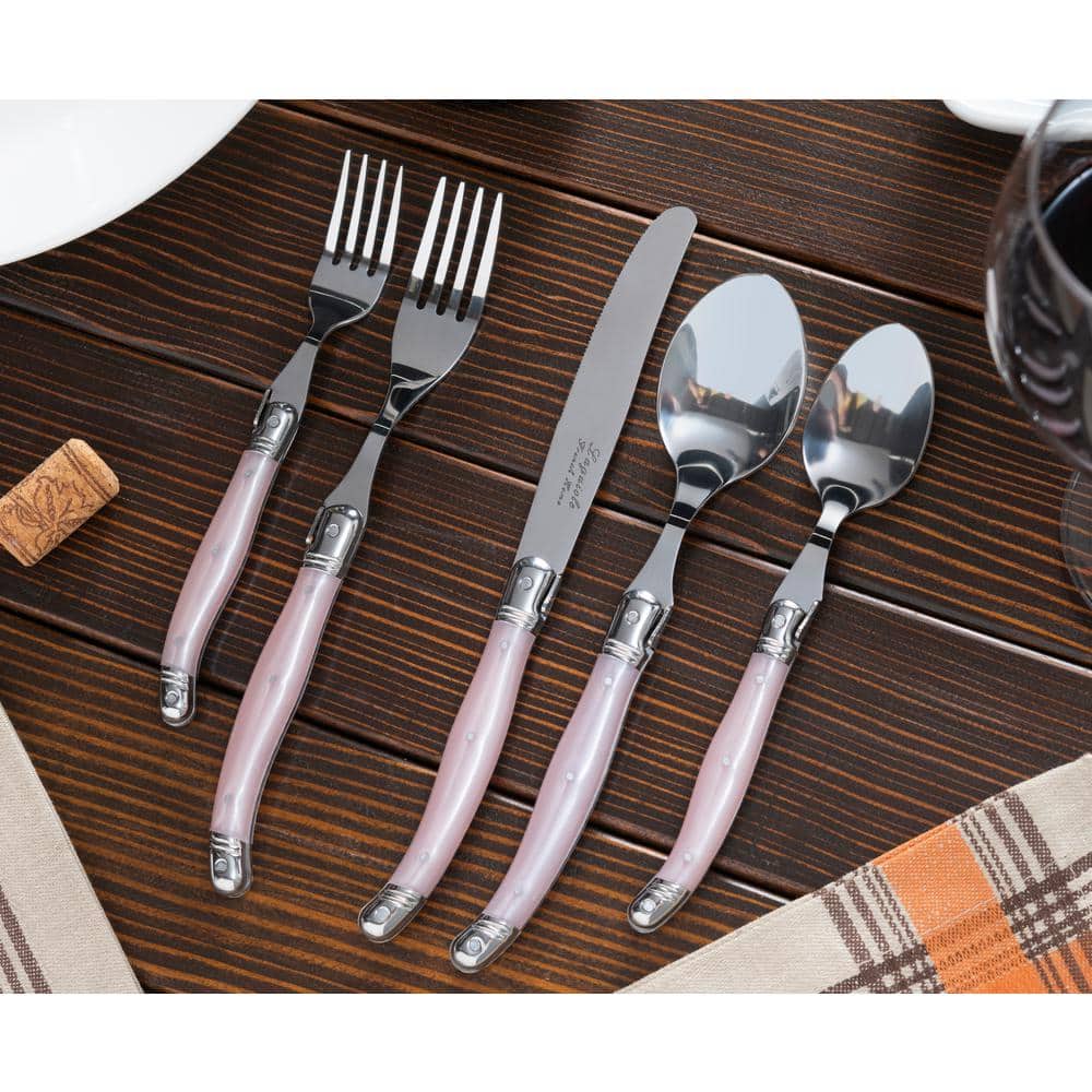 French Home Laguiole 20 Piece Stainless Steel Flatware Set, Service for 4 (Set of 20)