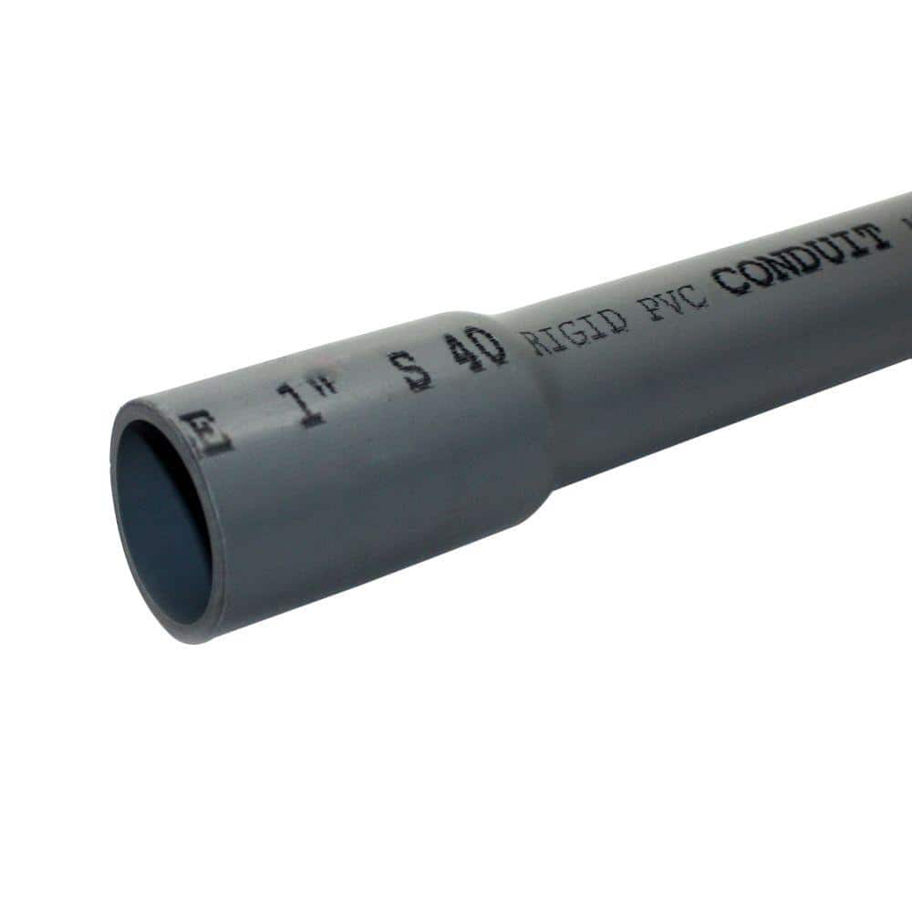 JM EAGLE 1 In X 10 Ft PVC Schedule 40 Conduit 67462 The Home Depot