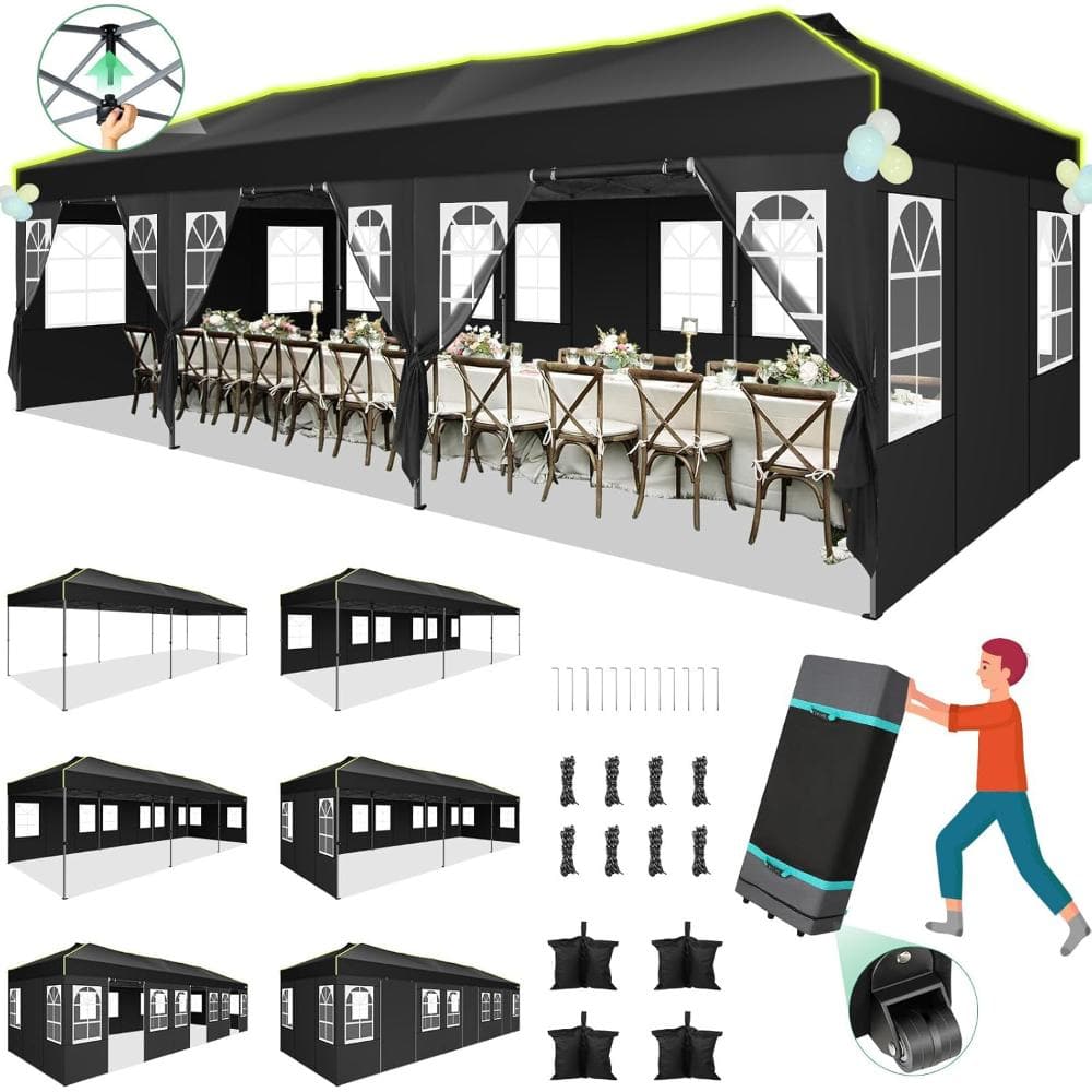 10x30 Pop Up Canopy, One Push Setup Glow Party Tent price history on PriceWatchPro